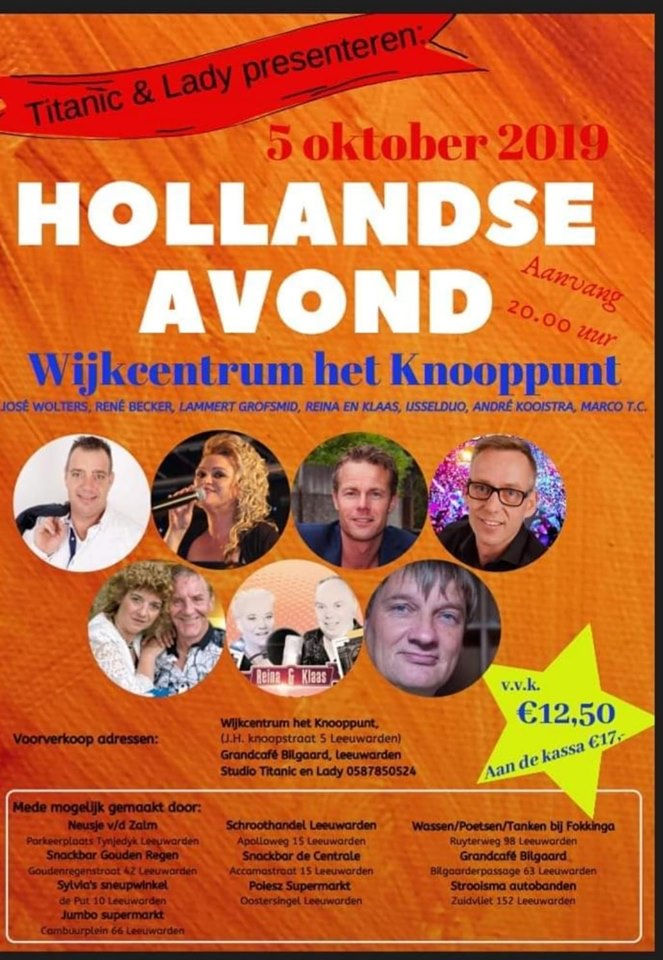 Poster feest Titanic